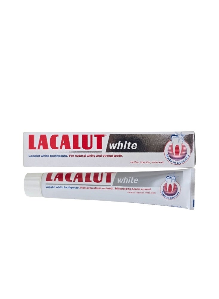 LACALUT Natural Whitening Toothpaste White 75mm - Image 2